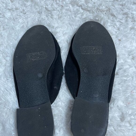 C est 1946 perforated faux suede slip on mules almond toe SZ10 - Picture 9 of 9